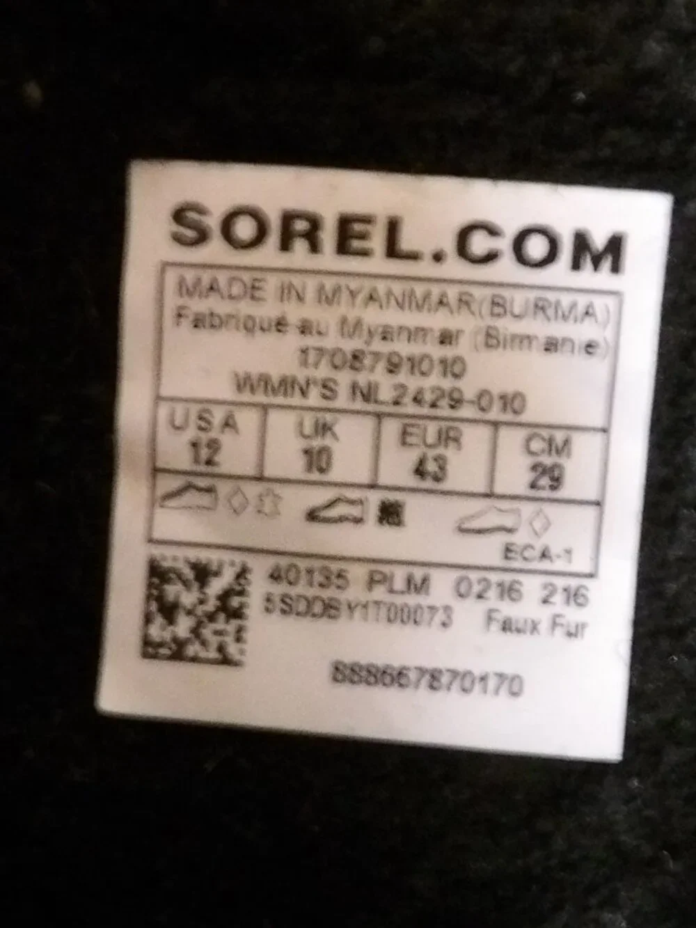 Sorel Joan of Arctic Waterproof Boots Black Size 12